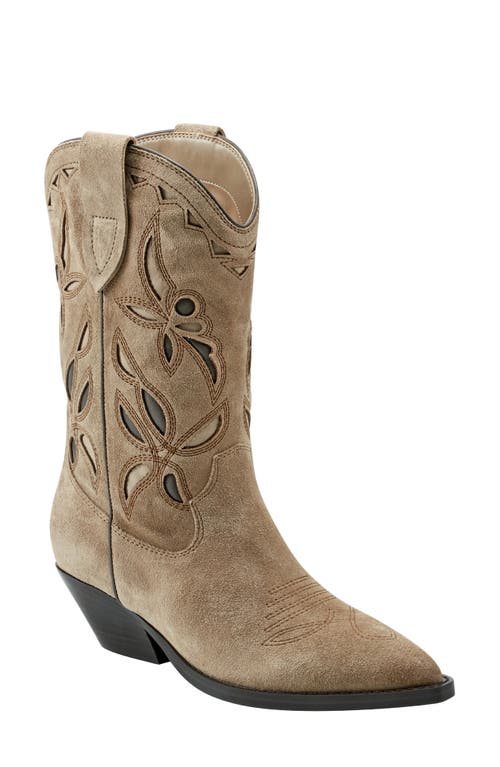 Shop Marc Fisher Ltd Trista Western Boot In Medium Natural 101