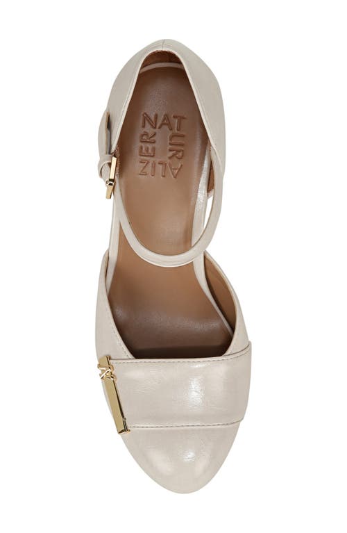 Naturalizer Lavish Mary Jane Pump In Porcelain Faux Leather
