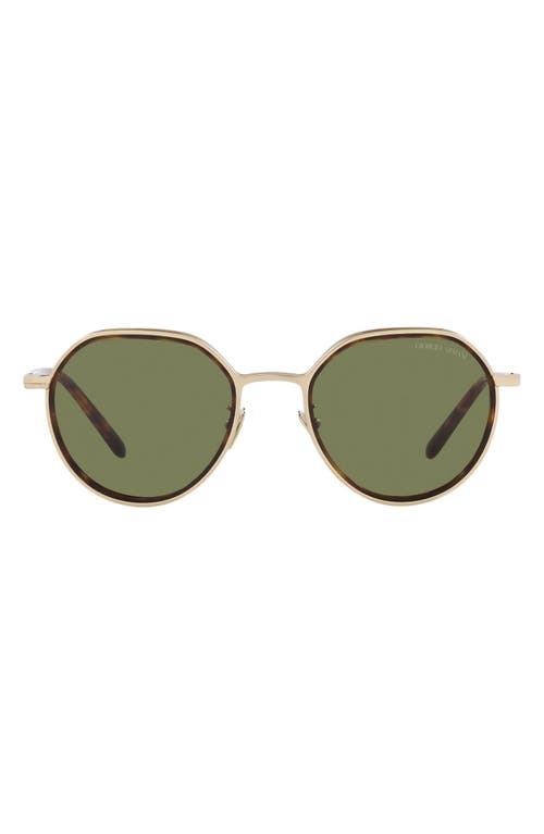 49mm Small Phantos Sunglasses in Matte Pale Gold