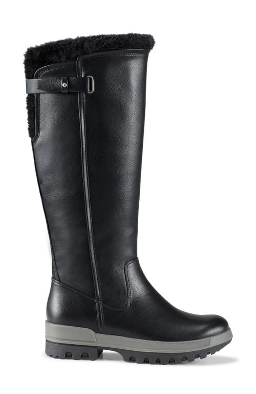 Baretraps Nettie Womens Faux Fur Lined Faux Leather Winter & Snow Boots In Black