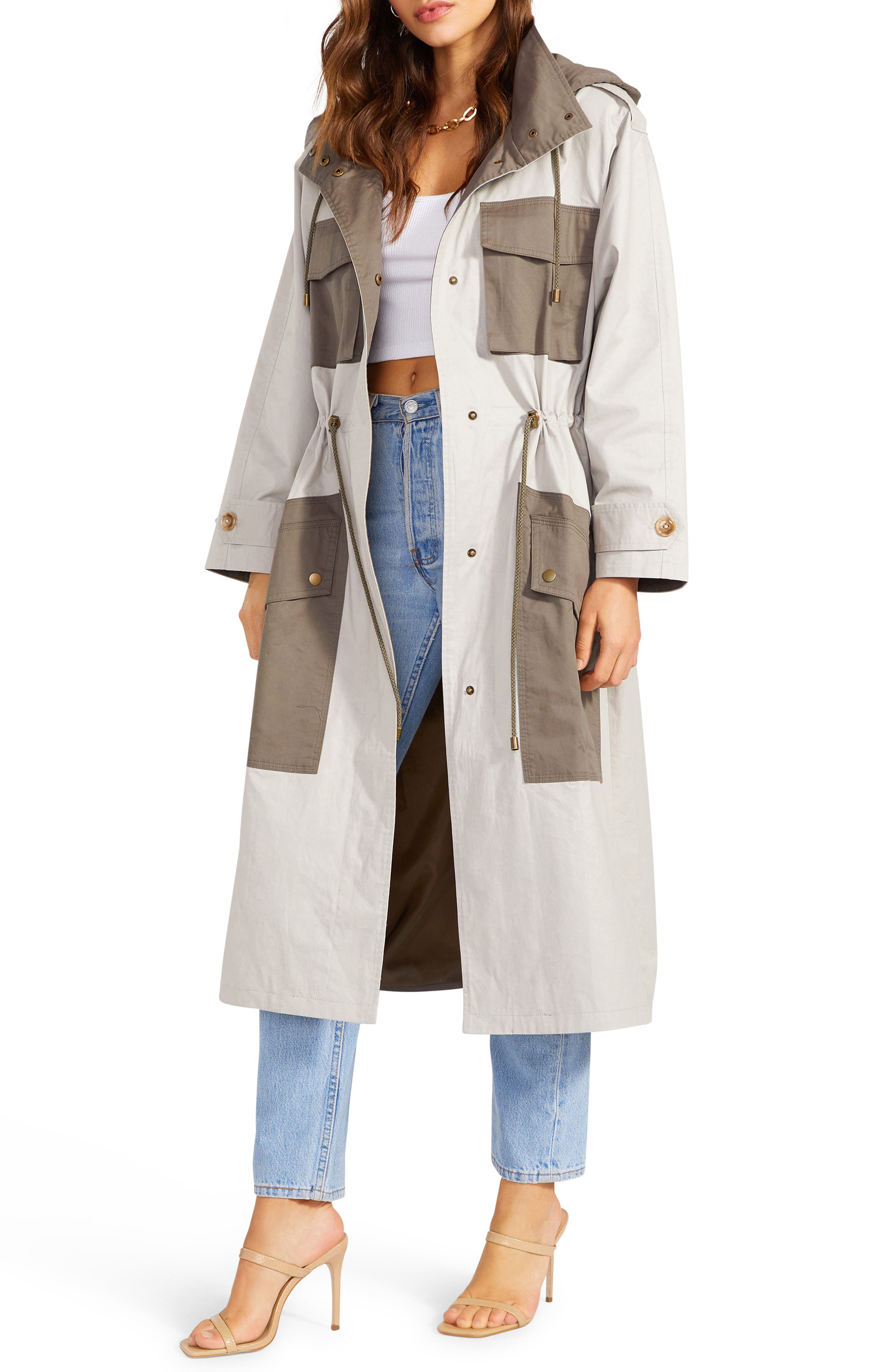 steve madden rain coat