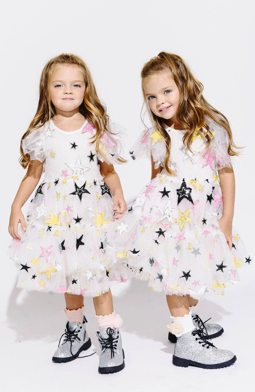 Shop Lola + The Boys Super Star Party Dress In White