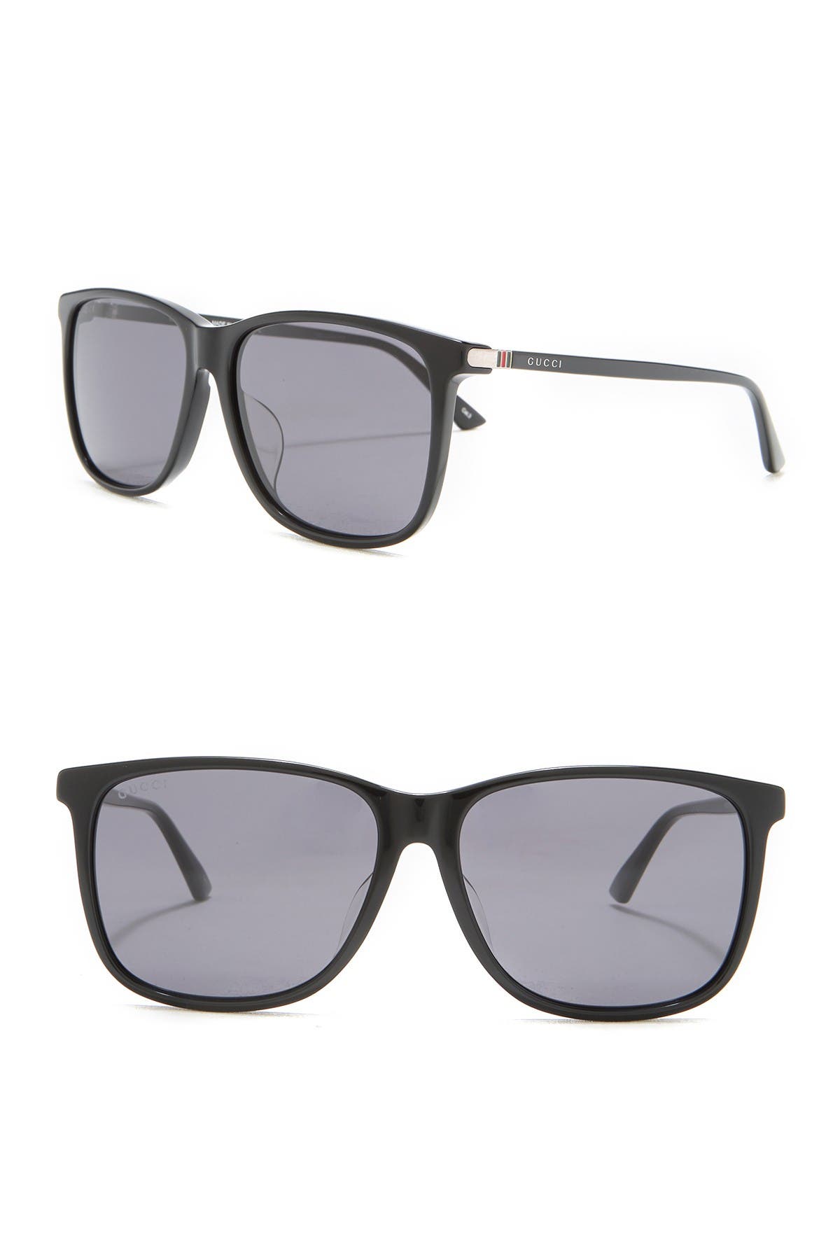 gucci 58mm square sunglasses