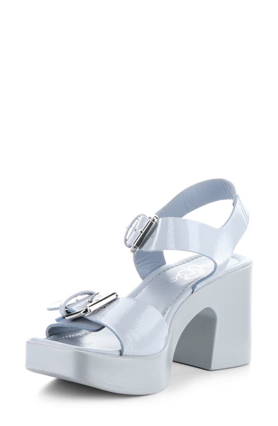 Shop Bos. & Co. Vela Ankle Strap Platform Sandal In Ice Nappalak