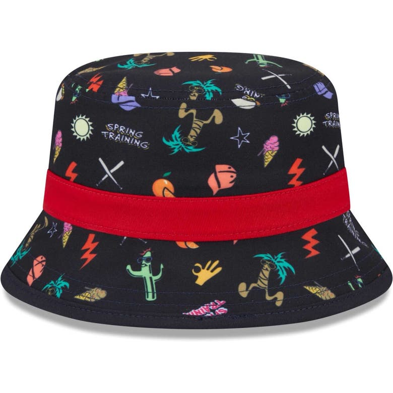 Shop New Era Toddler  Navy Boston Red Sox Spring Training Icon Bucket Hat