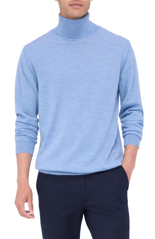 Bugatchi Sawyer Merino Wool Turtleneck Jumper In Blue