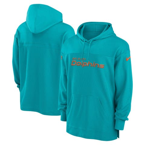 Men's Antigua White Miami Dolphins Victory Chenille Pullover Hoodie