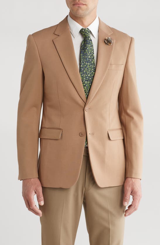 Shop Tahari Slim Fit Sport Coat In Latte