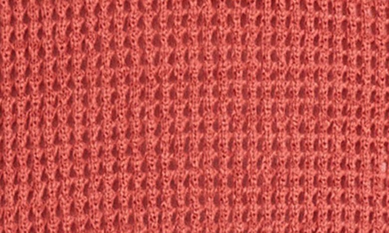 Shop Luxely Rowan Open Stitch Long Sleeve Sweater Dress In Dusty Cedar