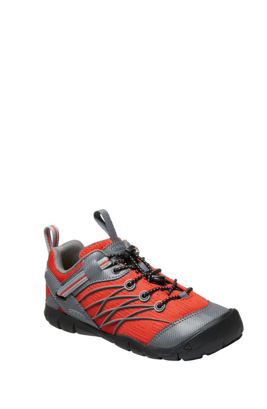 Keen Kids' Chandler Cnx Sneaker In Orange/ Steel Grey