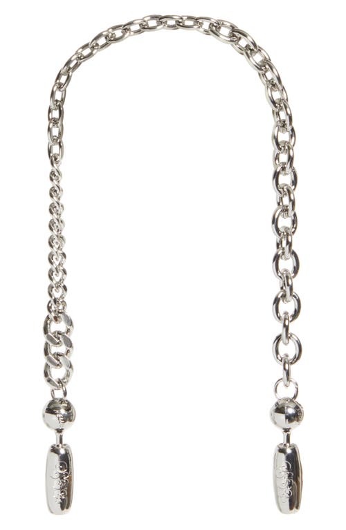 ossa Mixed Link Chain Wrist Strap in Rhodium at Nordstrom