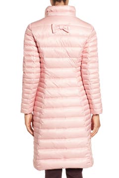 kate spade new york quilted down jacket with faux fur trim | Nordstrom