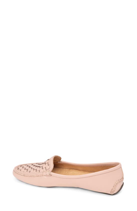 Patricia Green Kelly Woven Driving Loafer In Nude