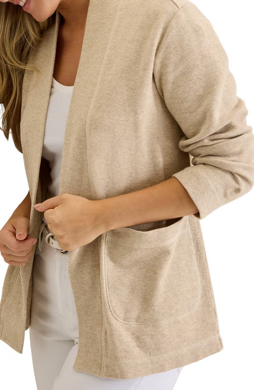 Shop Tommy Bahama Aruba Open Front Cardigan In Oatmeal Heather