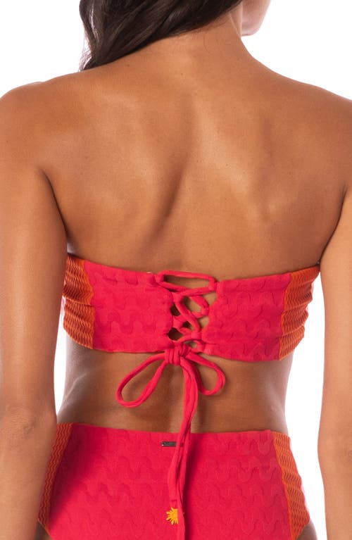 MAAJI MAAJI APPLE RED NOMAD MULTIFIT REVERSIBLE BIKINI TOP