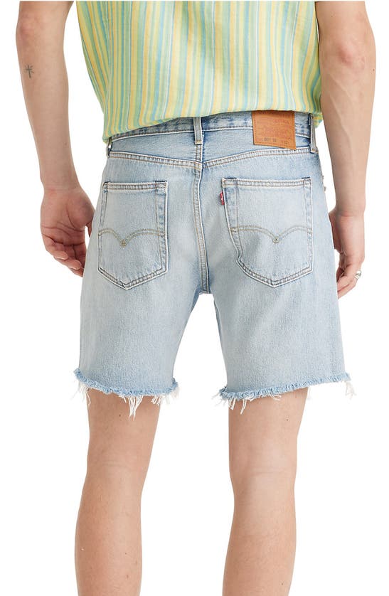 Shop Levi's 501® '93 Ripped Denim Shorts In Light Indigo Destructed
