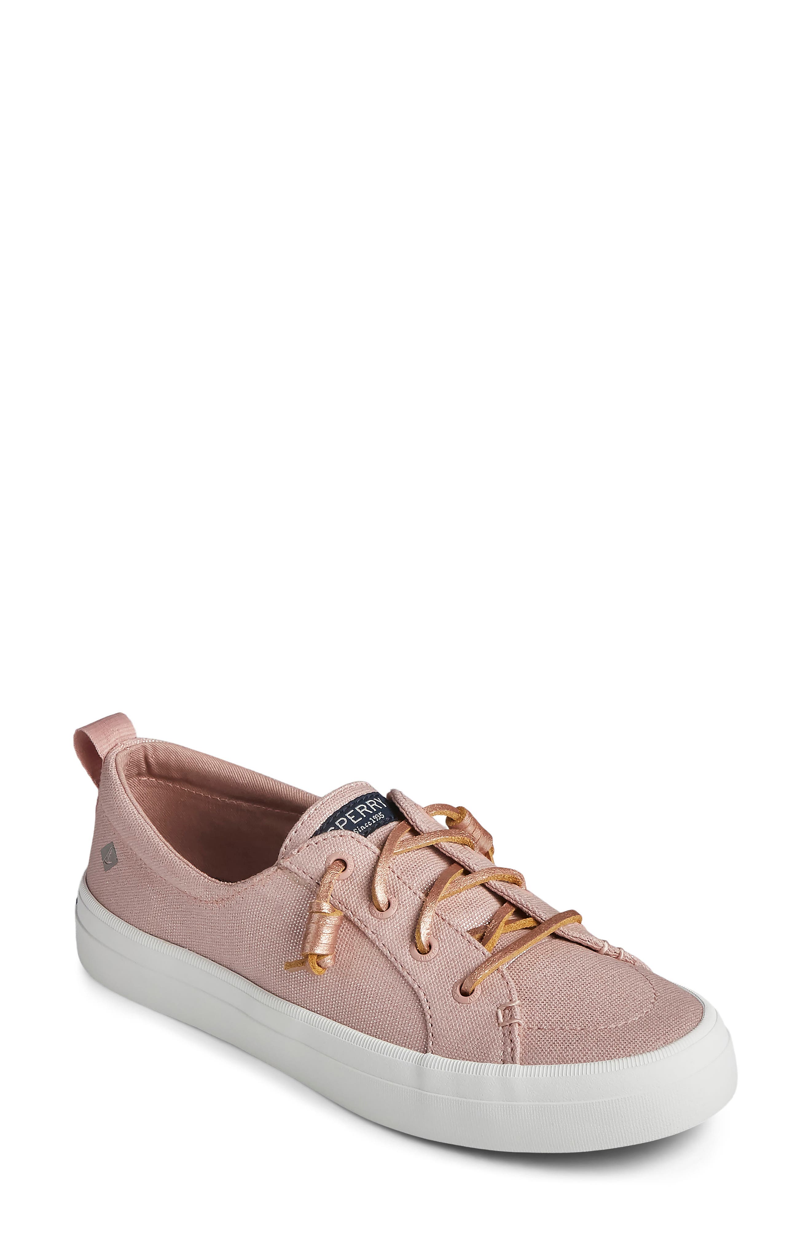blush sperry sneakers
