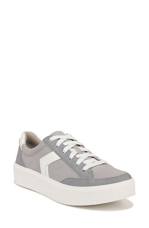 Grey store platform sneakers