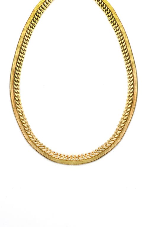 Panacea Layered Chain Necklace in Gold at Nordstrom