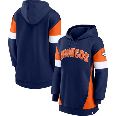 Women's Refried Apparel Orange/Navy Denver Broncos Sustainable Hooded Mini  Dress