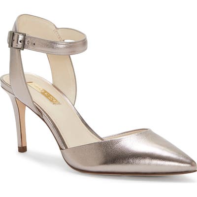 Louise Et Cie Kota Ankle Strap Pump, Metallic