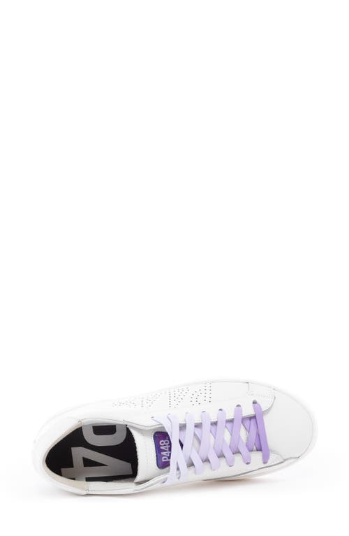 P448 John Sneaker In White/ultra Violet