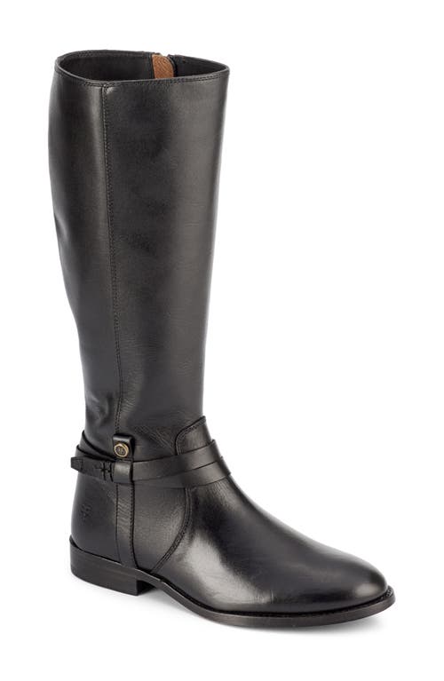 Frye Melissa Belted Knee High Boot Black - Sakura Leather at Nordstrom,