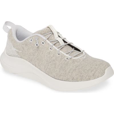 Hoka One One Hupana Flow Wool Slip-On Running Shoe- Grey