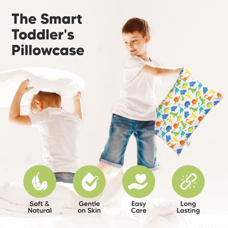 Shop Keababies Printed Toddler Pillowcase 13x18" In Happy Dino