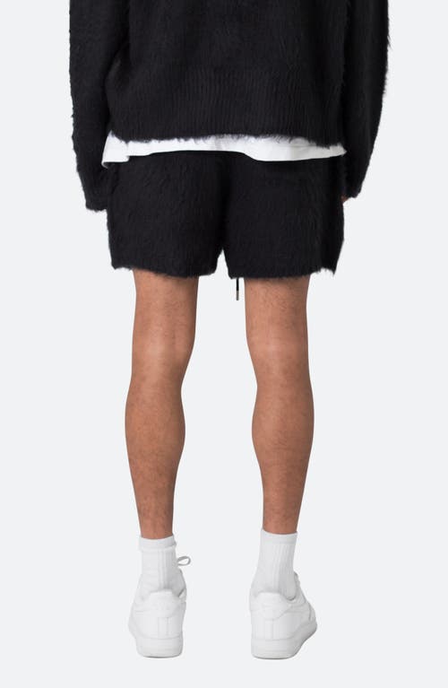 Mnml Fuzzy Sweat Shorts In Black