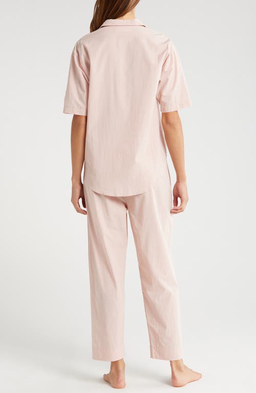 Shop Papinelle Madison Cotton Blend Pajamas In Ballet Pink