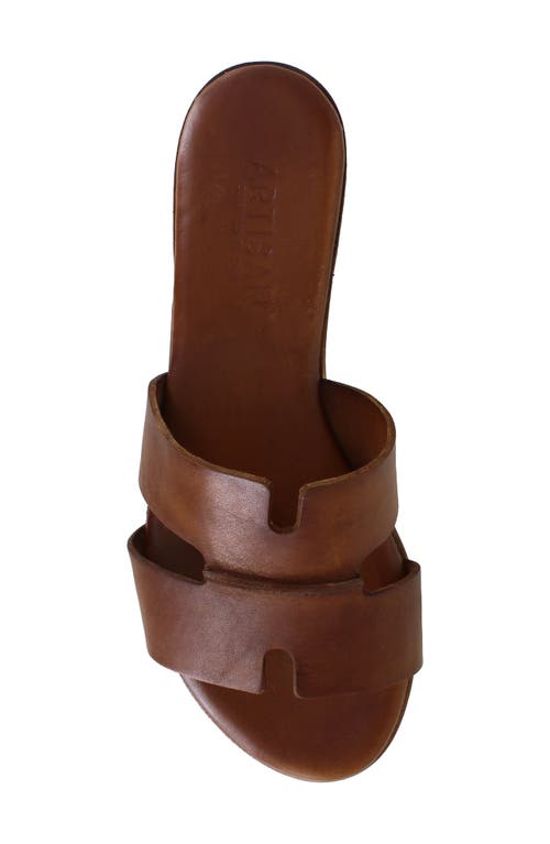 Artisan Crafted By Zigi Allony Leather Flat In Brown