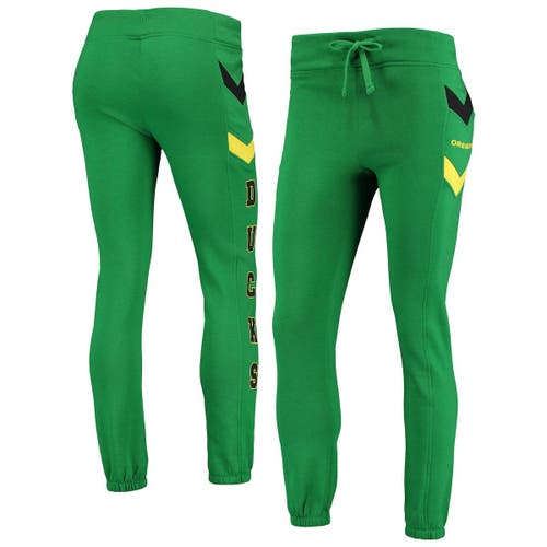 Women's Colosseum Green Oregon Ducks Kripke Chevron Jogger Pants
