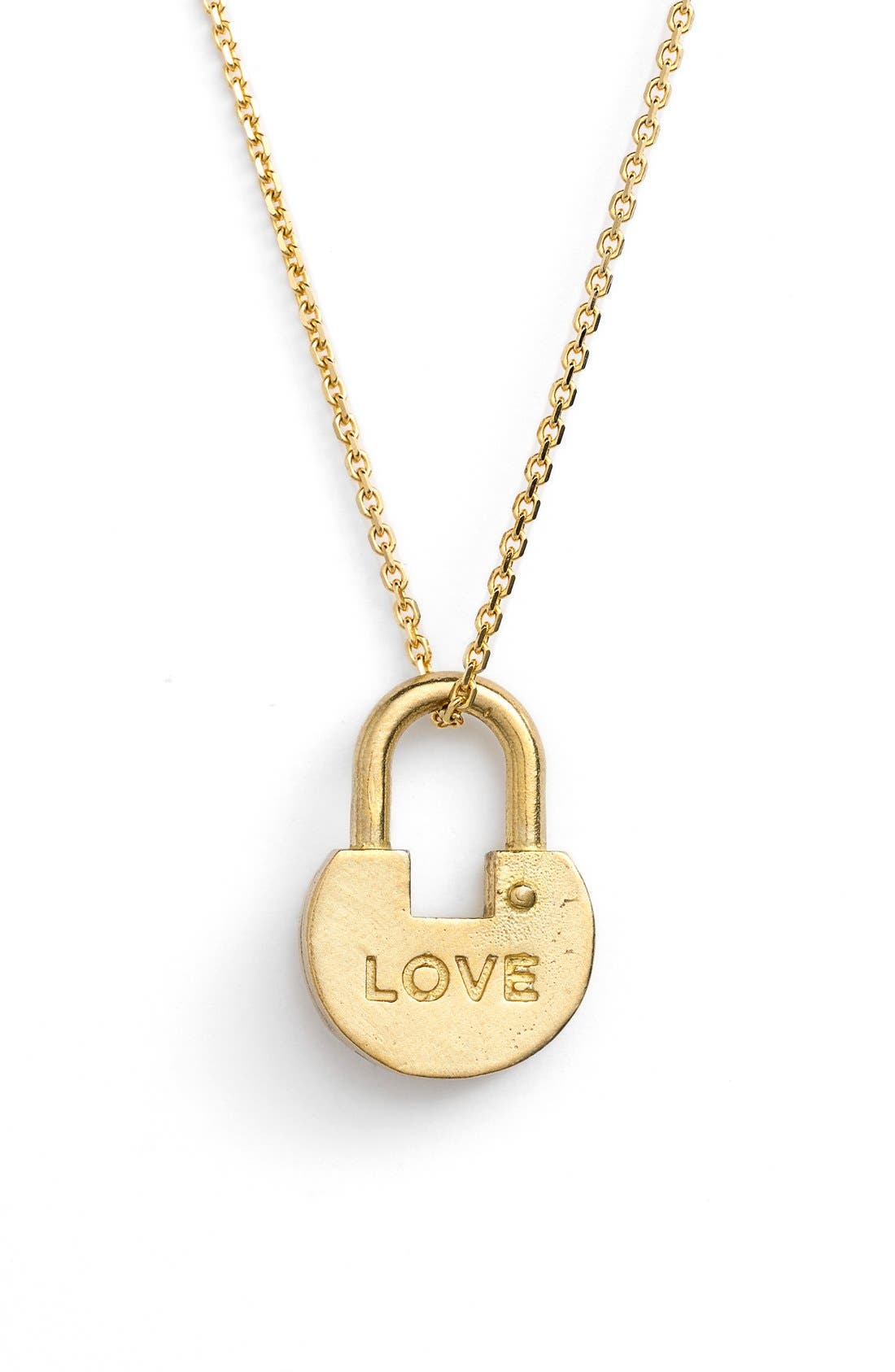 The Giving Keys 'Dainty XL' Lock Pendant Necklace Nordstrom