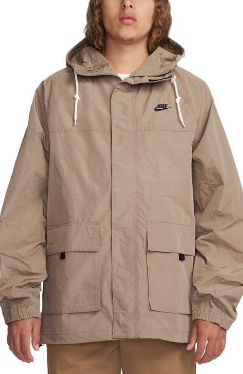 Nike Club Bowline Water Repellent Jacket In Neutral