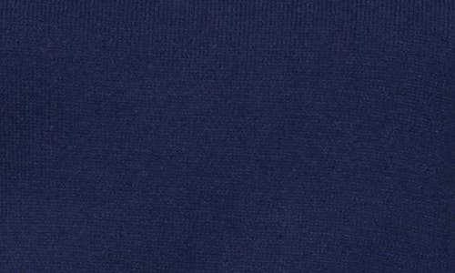 Cece Short Sleeve Crew Neck With Pearl Button Sweater In Classic Navy Blue