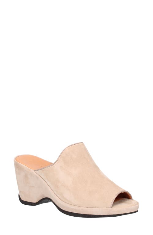 L'Amour des Pieds Orman Wedge Sandal in Taupe