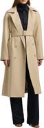 Lauren Ralph Lauren Crepe Belted Coat