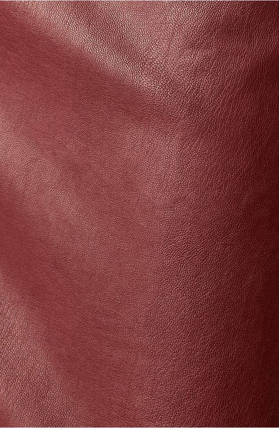Free People City Slicker Faux Leather Maxi Skirt In Red Jasper