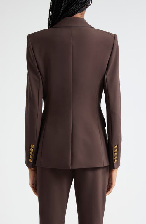 Shop Veronica Beard Orlane Dickey Jacket In Dark Chocolate