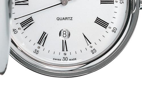 Tissot Savonnette Pocket Watch, 48mm In Silver/white