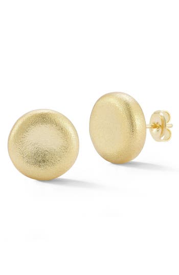 Sphera Milano Satin Stud Earrings In Gold