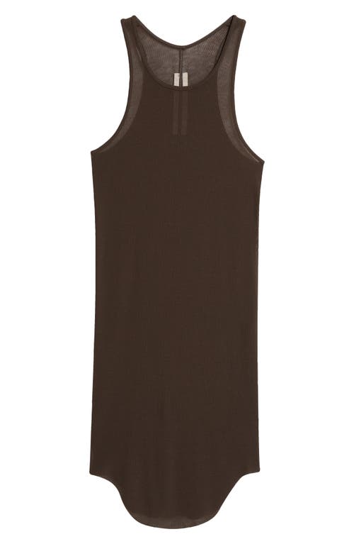 Shop Rick Owens Porterville Rib Racerback Tank Top In Dark Dust