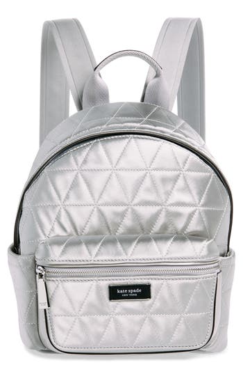 Kate Spade New York Quilted Icon Mini Backpack In Metallic