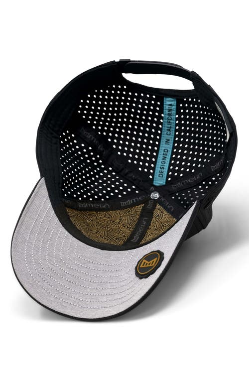 Melin A-game Icon Hydro Performance Snapback Hat In Black/gum