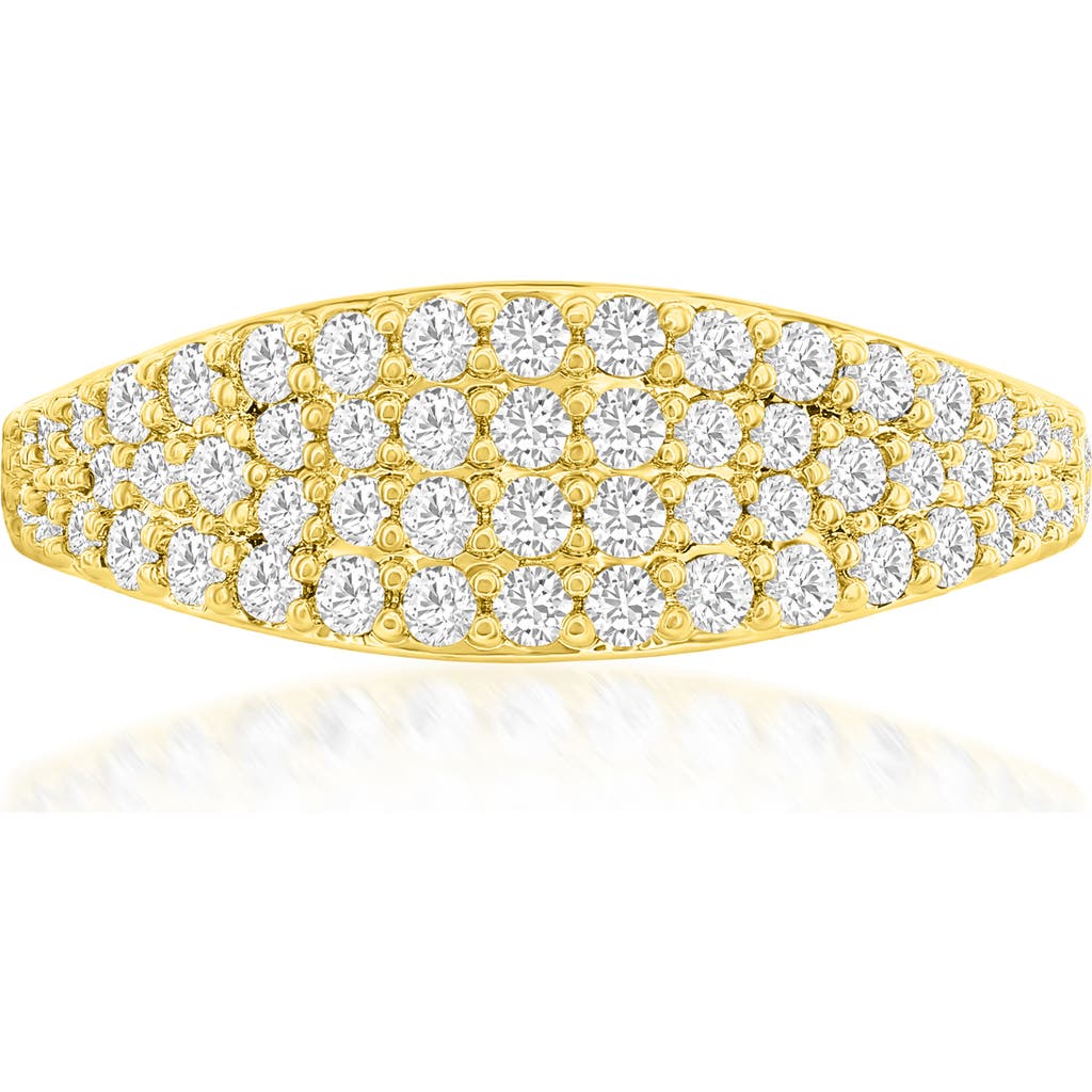 Donatello Gian Fancy Gold-tone Crystal Ring In Gold