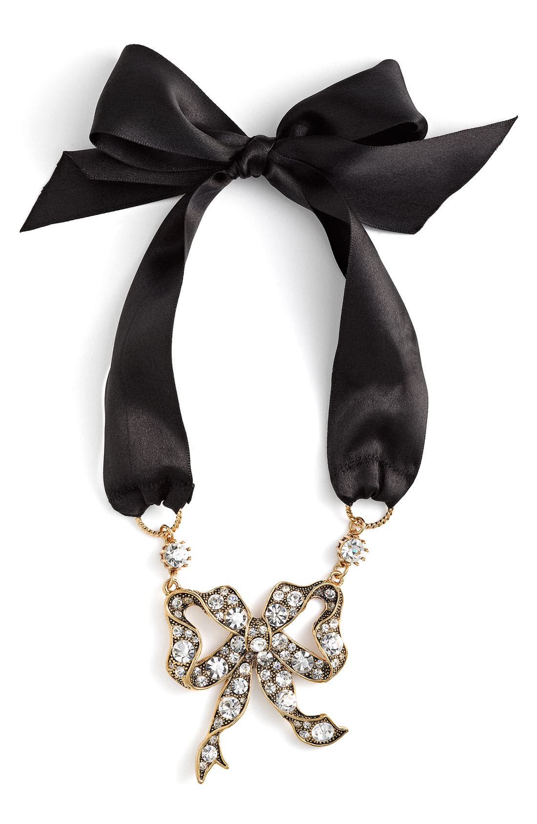 Betsey Johnson 'Iconic' Bow & Satin Tie Necklace | Nordstrom