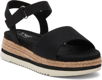 TOMS Kids' Diana Ankle Strap Espadrille Platform Wedge Sandal | Nordstrom