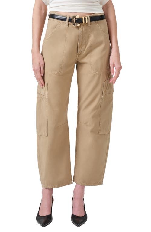 Shop Citizens Of Humanity Marcelle Low Rise Barrel Cargo Pants In Heirloom