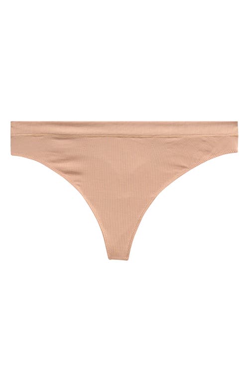 Shop Meundies Feelfree Thong In Sand Dune